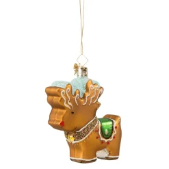 Poesie in Glas Baumschmuck Aus Glas-Lebkuchen-Rentier