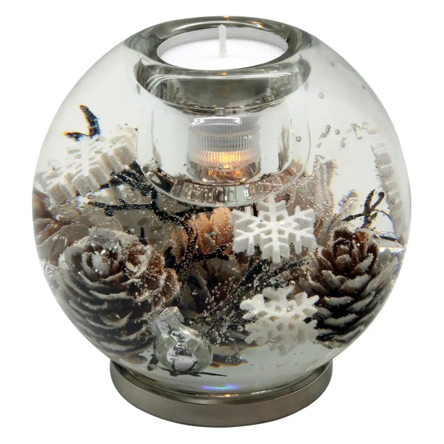 Käthe Wohlfahrt Kerzen & Teelichthalter-Led Dreamlight "Winter Story" - Kerzenhalter Mercur Maxi