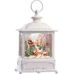KONSTSMIDE Laternen-Led Schneelaterne "Weihnachtsmanns Reise", 25 Cm