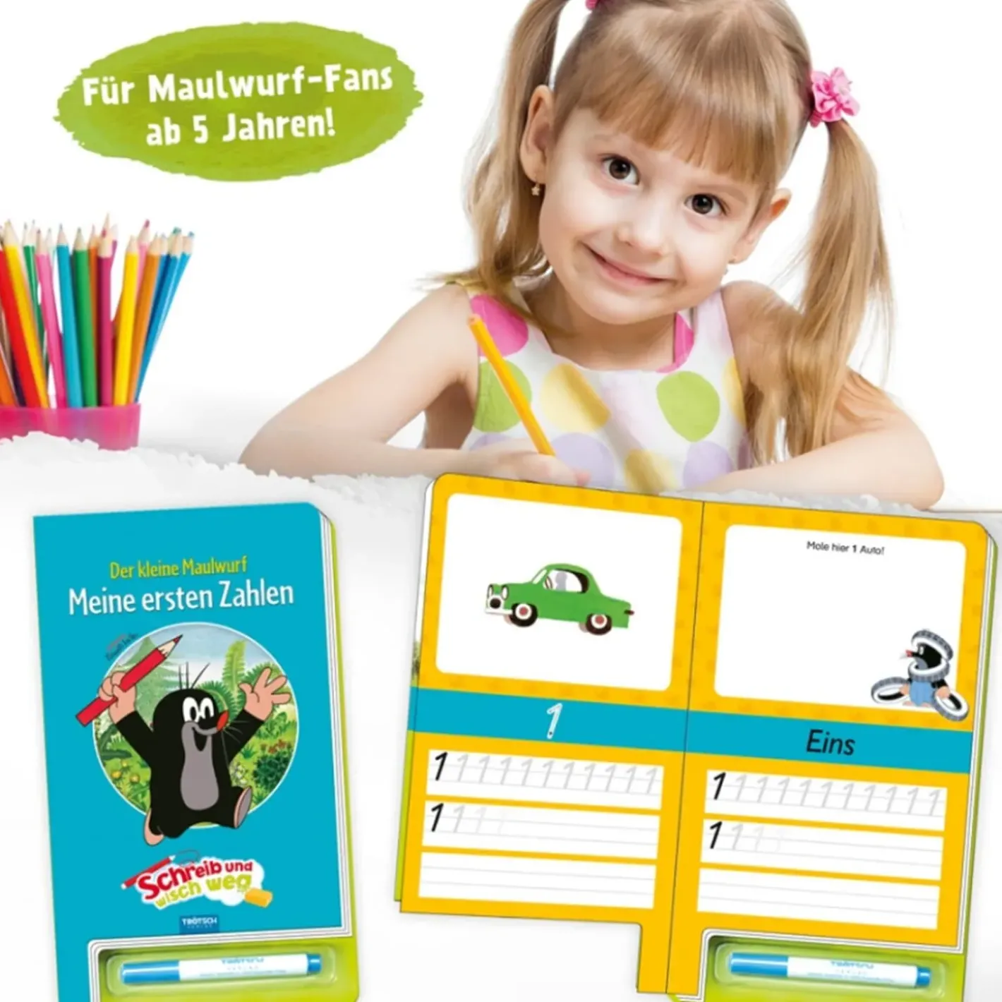 Trötsch Verlag Spielzeug-Lernheft "Meine Ersten Zahlen - Der Kleine Maulwurf"