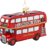 Poesie in Glas Baumschmuck Aus Glas-London Bus
