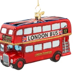 Poesie in Glas Baumschmuck Aus Glas-London Bus