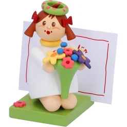 Käthes Original Käthes Original Figuren-Madchen Mit Blumen "Viele Gruse"