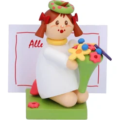 Käthes Original Käthes Original Figuren-Madchen Mit Blumen "Viele Gruse"