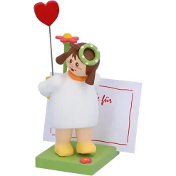 Käthes Original Käthes Original Figuren-Madchen Mit Herz Und Blume "Fur Dich"