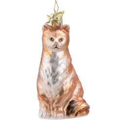 Poesie in Glas Baumschmuck Aus Glas-Maine Coon Katze