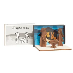 designimdorf Krippen Und Krippenfiguren-Mini Krippe "To Go"