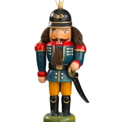 Käthes Original Baumschmuck Aus Holz-Miniknackl "Polizist", 9,5Cm