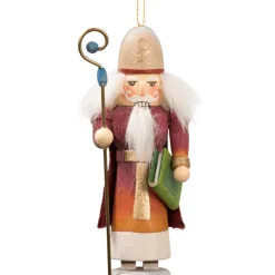 Käthes Original Baumschmuck Aus Holz-Miniknackl "St. Nikolaus", 11Cm
