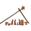 designimdorf Krippen Und Krippenfiguren-Moderne Weihnachtskrippe, 11-Teiliges Set