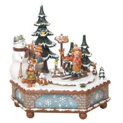 Hubrig Volkskunst Spieldosen-Musikdose "Winterzeit",