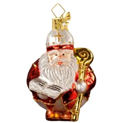 Poesie in Glas Baumschmuck Aus Glas-Nikolaus (Rund)