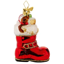 Poesie in Glas Baumschmuck Aus Glas-Nikolaus-Stiefel