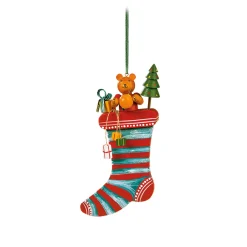 Käthes Original Baumschmuck Aus Holz-Nikolausstrumpf