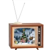 Käthe Wohlfahrt Spieldosen-Nostalgiefernseher "Weihnachtsdorf", Spieldose