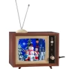 Käthe Wohlfahrt Spieldosen-Nostalgiefernseher "Winterszene Mit Schneemannern", Gros