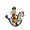 Käthes Original Baumschmuck Aus Zinn-Nussknacker Auf Schaukelpferd