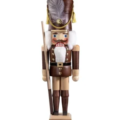 HODREWA Nussknacker-Nussknacker "Gardesoldat", Braun/Lasiert, 40 Cm