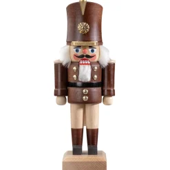 HODREWA Nussknacker-Nussknacker "Gardesoldat", Braun/Lasiert, 20,5 Cm