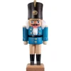 HODREWA Nussknacker-Nussknacker "Gardesoldat", Blau/Lasiert, 20,5 Cm