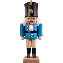HODREWA Nussknacker-Nussknacker "Gardesoldat", Blau/Lasiert, 20,5 Cm