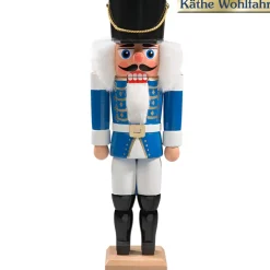 HODREWA Nussknacker-Nussknacker "Husar" Blau, 27Cm
