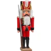 HODREWA Nussknacker-Nussknacker "Husar" Rot, 36Cm