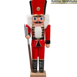 HODREWA Nussknacker-Nussknacker "Husar" Rot, 27Cm