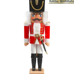 HODREWA Nussknacker-Nussknacker "Husar" Rot, 36Cm
