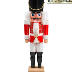 HODREWA Nussknacker-Nussknacker "Husar" Rot, 27Cm