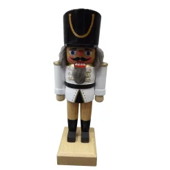 HODREWA Nussknacker-Nussknacker "Husar" Weis, 18Cm