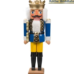 HODREWA Nussknacker-Nussknacker "Konig" Blau, 36Cm