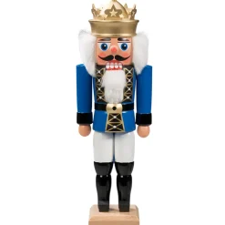 HODREWA Nussknacker-Nussknacker "Konig" Blau, 27Cm