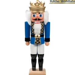 HODREWA Nussknacker-Nussknacker "Konig" Blau, 27Cm