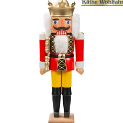HODREWA Nussknacker-Nussknacker "Konig" Rot, 36Cm