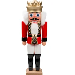 HODREWA Nussknacker-Nussknacker "Konig" Rot, 27Cm