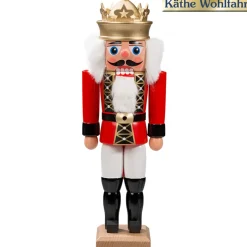 HODREWA Nussknacker-Nussknacker "Konig" Rot, 27Cm