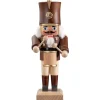 HODREWA Nussknacker-Nussknacker "Trommler", Braun/Lasiert, 20,5 Cm