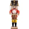 HODREWA Nussknacker-Nussknacker "Trommler", Rot/Lasiert, 30 Cm