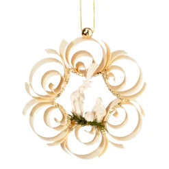 Käthe Wohlfahrt Baumschmuck Aus Holz-Ornament Mit Heiliger Familie