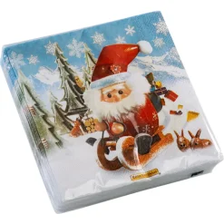 Käthe Wohlfahrt Tischdeko-Papier-Cocktailservietten "Fahrt In Die Weihnacht"