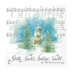 Käthe Wohlfahrt Tischdeko-Papier-Servietten "Stille Nacht"