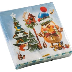 Käthe Wohlfahrt Tischdeko-Papierservietten "Wintergezwitscher"