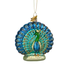 Poesie in Glas Baumschmuck Aus Glas-Pfau
