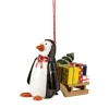 Käthes Original Baumschmuck Aus Holz-Pinguin Mit Schlitten