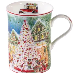Käthe Wohlfahrt Tischdeko-Porzellan-Tasse "40 Jahre Weihnachtsdorf"