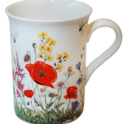 Käthe Wohlfahrt Tischdeko-Porzellan-Tasse "Klatschmohn"