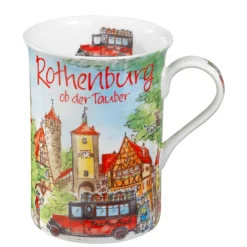 Käthe Wohlfahrt Rothenburg Motive-Porzellan-Tasse "Rothenburg"