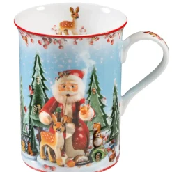 Käthe Wohlfahrt Tischdeko-Porzellan-Tasse "Tierweihnacht"