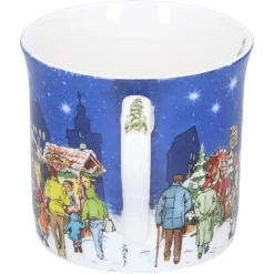 Käthe Wohlfahrt Tischdeko-Porzellan-Tasse "Weihnachtsmarkt"